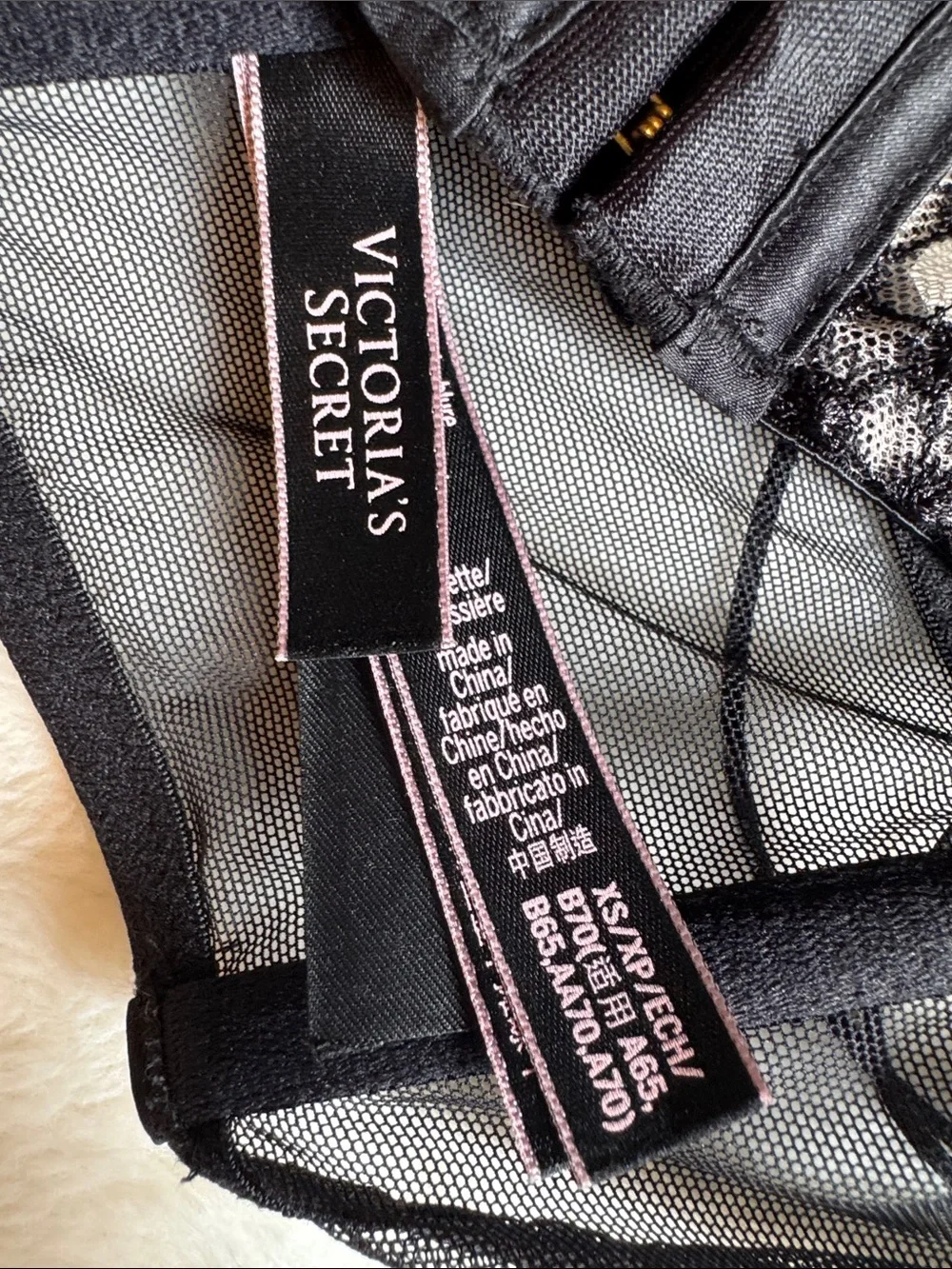 Victoria's Secret Black Strappy Lace Longline Front Clasp Corset Bralette - Picture 2 of 5